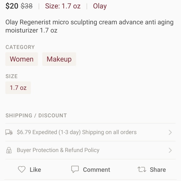 NEW Olay Regenerist Micro Sculpting Cream - Picture 5 of 6